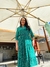 Vestido longo com faixa em chiffon Petit Poa Cheroy - comprar online