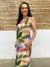 Vestido tecido estampado em viscose um ombro só Mercatto - comprar online