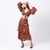Cropped tecido estampado detalhe babado tamara - comprar online