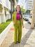 Calça Pantalona Com Faixa em Viscose Mercatto na internet