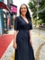 Vestido Longo Com Decote V e Manga Fluída em Chiffon Cheroy na internet