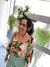 Blusa cropped 100% tecido estampado - maranata