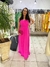Vestido Drapeado sem mangas em chiffon Cheroy