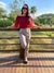 Blusa com Decote Ombro a Ombro e Amarração na Manga - comprar online