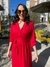 Vestido midi com decote V em viscose Gal Cheroy na internet
