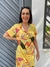 Vestido Chemise Longo Estampado 100% viscose com algodão Mercatto - loja online