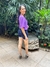 Shorts em jeans com elastano e bolsos dádiva - comprar online