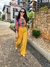 Calça pantalona em crepe wide leg Moirai - maranata