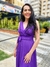 Imagem do Vestido Longo em Crepe com Detalhes e Faixa Moirai