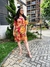 Vestido curto floral em viscose CaCay - comprar online