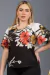 Blusa com Decote Redondo Elegance