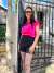 Blusa cropped em Satin Firenze Insp - comprar online