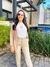 Blazer com Cinto em Linho Barcelona Cheroy