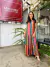 Vestido alça com babados em viscose Cacay
