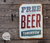 Chapa publicidad "Free Beer tomorrow"