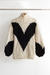 SWEATER CORAZON BLANCO Y NEGRO