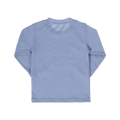 Camiseta Longa Dogs Bebê Masculino Azul - Tile e Sul na internet