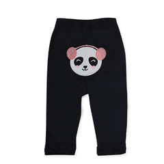 Conjunto Casaco e Calça Panda Longo Bebê Feminino Preto - Pingo Lelê - Olha Que Lindo | Loja de Roupa infantil para meninos e meninas