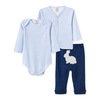Conjunto Body, Casaco e Calça Coelho Longo Bebê Masculino - Pingo Lelê