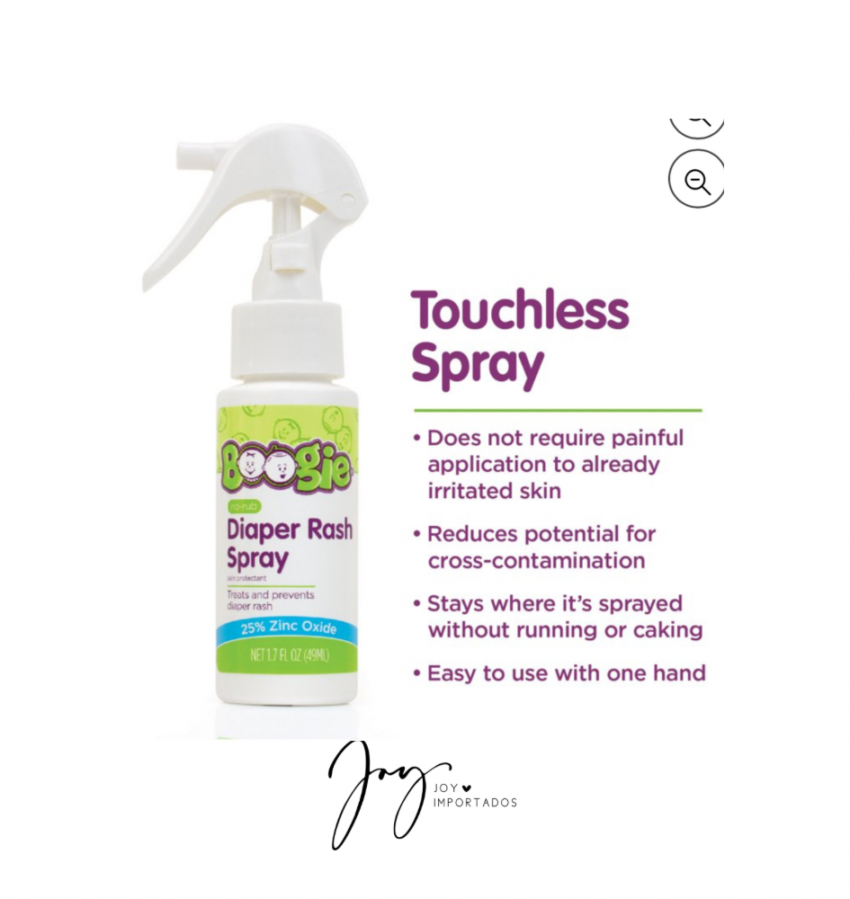 Boogie Diaper Rash Spray 49ml Joy Importados