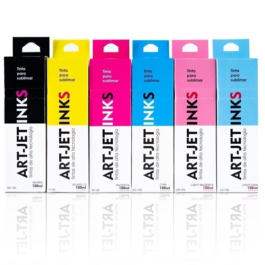Combo X6 - Tinta 100 ml Sublimación Profesional - Art-jet®