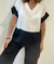 BLUSA LINO BICOLOR