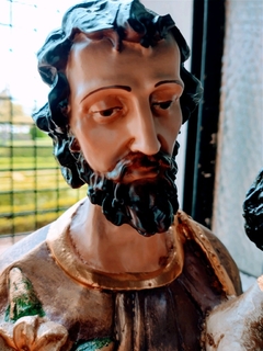 Imagem de São José rústica em resina - 60cm - Loja do Santuário Bom Jesus da Cana Verde de Batatais