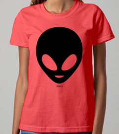 Camiseta Baby Long de alienígena/ET Grande - Linha Cores - Algodão - Loja do Portal Vigília
