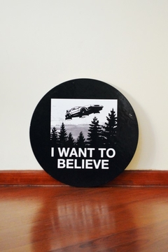 Placa I Want To Believe - Back To The Future! - Sinalização Criativa - comprar online