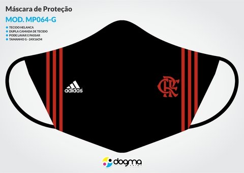 mascara de tecido adidas