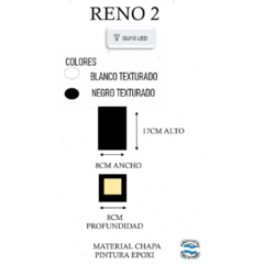 Aplique RENO II - JOMA - Materiales Electricos e Iluminacion en Canning