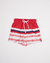 Short de baño Anclas Rojo