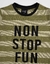 Remera Rayada Non Stop Verde - comprar online