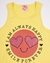 Musculosa Glitter Corazones Amarillo - comprar online