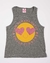 Musculosa Glitter Corazones Gris