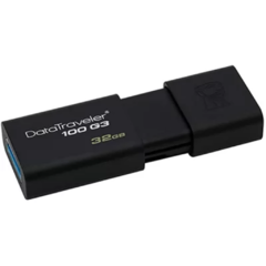 Pen Drive 32gb USB 3.0 Preto DT 100G3 Kingston - comprar online
