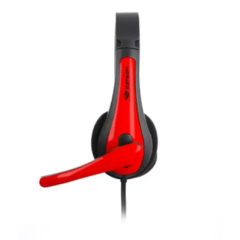 Headset Gamer P2 C/Microfone Preto e Vermelho C3Tech - PH-30BK - comprar online