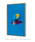 Quadro Decorativo Laranja Sideral - Surreal, Azul, Astronauta, Arte - loja online