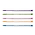Caneta Esferográfica Trilux Colors 1.0mm 5 Cores - Faber-Castell na internet