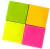 Bloco Adesivo 38x38mm c/04 cores 100fls - WIN PAPER