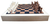 JOGO XADREZ MADEIRA NATURAL E RECOURO CARAMELO 40X40X7CM - GOODSBR