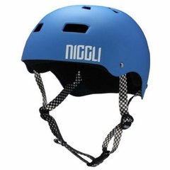 Capacete Niggli Iron Pro Azul Fosco - Fita Quadriculada - comprar online