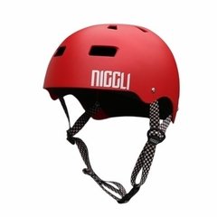 Capacete Niggli Iron Pro Vermelho Fosco - Fita Quadriculada na internet