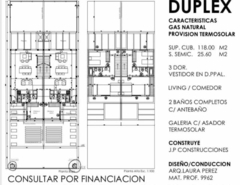 EXCELENTE DUPLEX EN DOCTA , ETAPA 2 MZA 46, LOTE 14 en internet