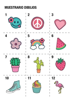 30 Nombres. Estampados en tela p/pegar con plancha - comprar online