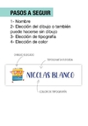 60 Nombres. Estampados en tela p/pegar con plancha