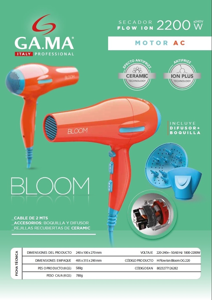 Secador De Pelo Bloom Gama Top Sellers, UP TO 53% OFF | lavalldelord.com