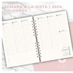Agenda "Floreciendo" - Alas en papel