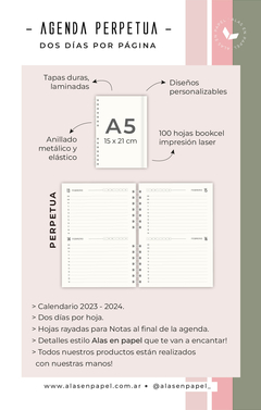 Agenda "Atrapa sueños" - Alas en papel