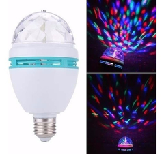 Lampara Rgb Giratoria Motorizada Tipo Boliche Luz Led Fiesta